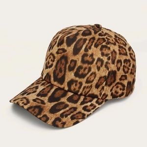 SHEIN leopard baseball cap NWT
